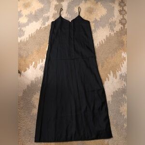 Vintage Diane Von Furstenberg DVF Black Lingerie Slip Nightgown Small (Petite)